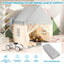 Kids Large Play Castle Fairy Tent with Mat - Beige