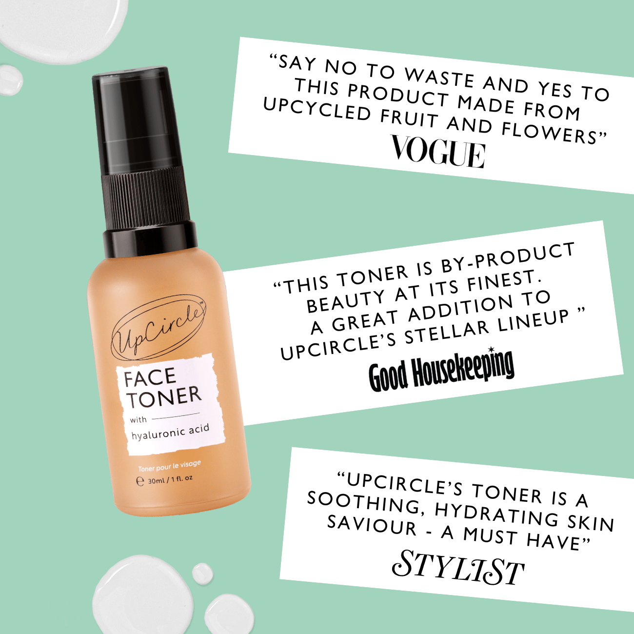 Travel Size Face Toner with Hyaluronic Acid