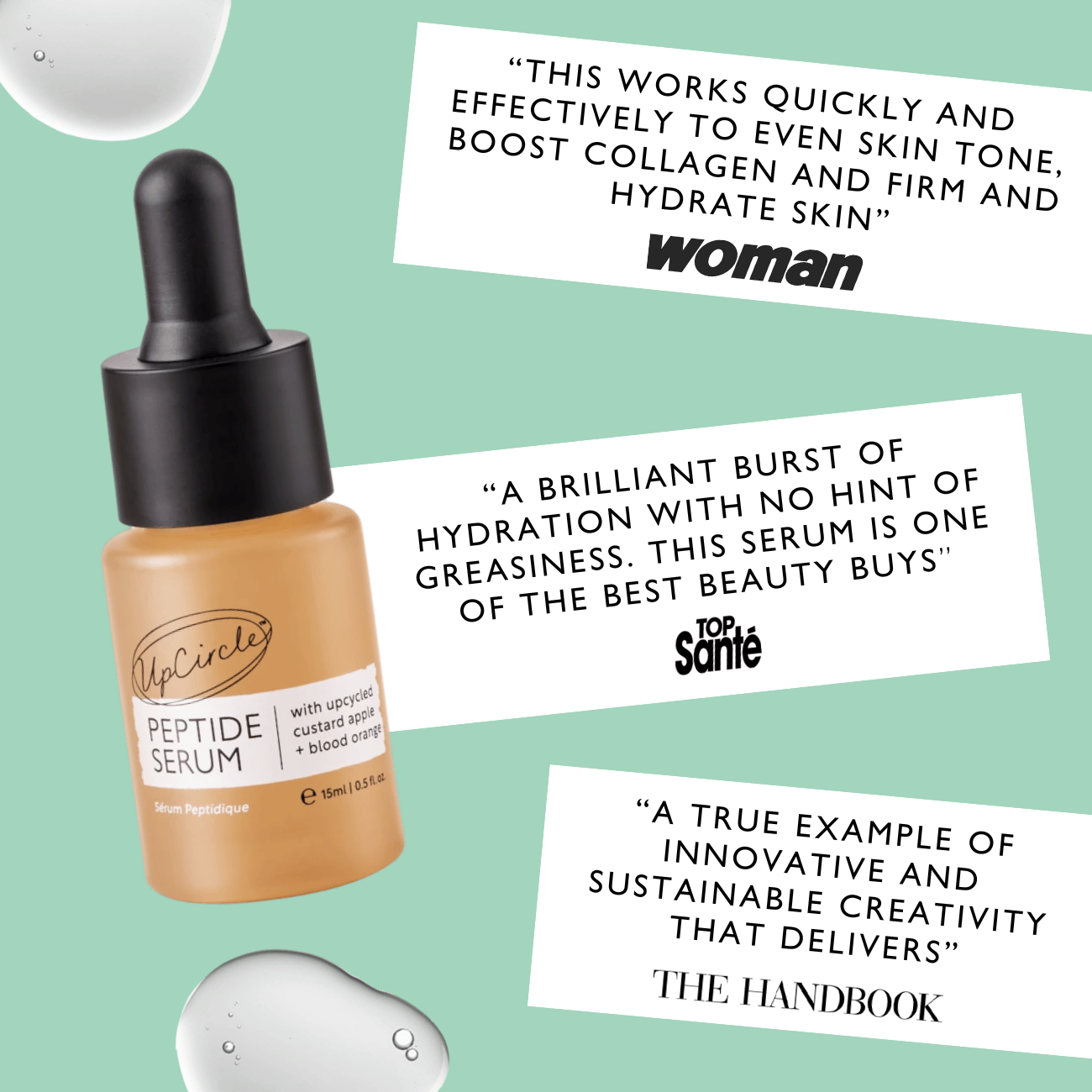 Peptide Serum with Custard Apple + Blood Orange - Travel Size - Korvel