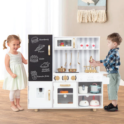 Premium Pretend Play Kitchen for Kids with Sounds and Lights
