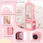Conjunto de Mesa de Tocador y Taburete de Princesa - Joyería Rosa