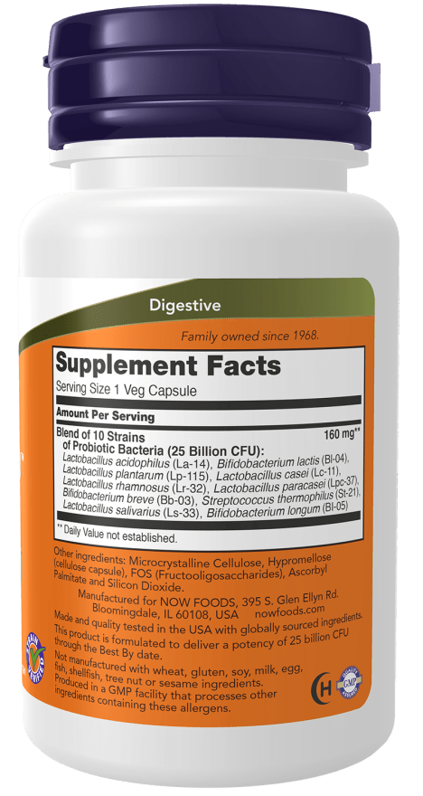 Advanced Probiotic Blend - 25 Billion CFU for Digestive Health - Korvel