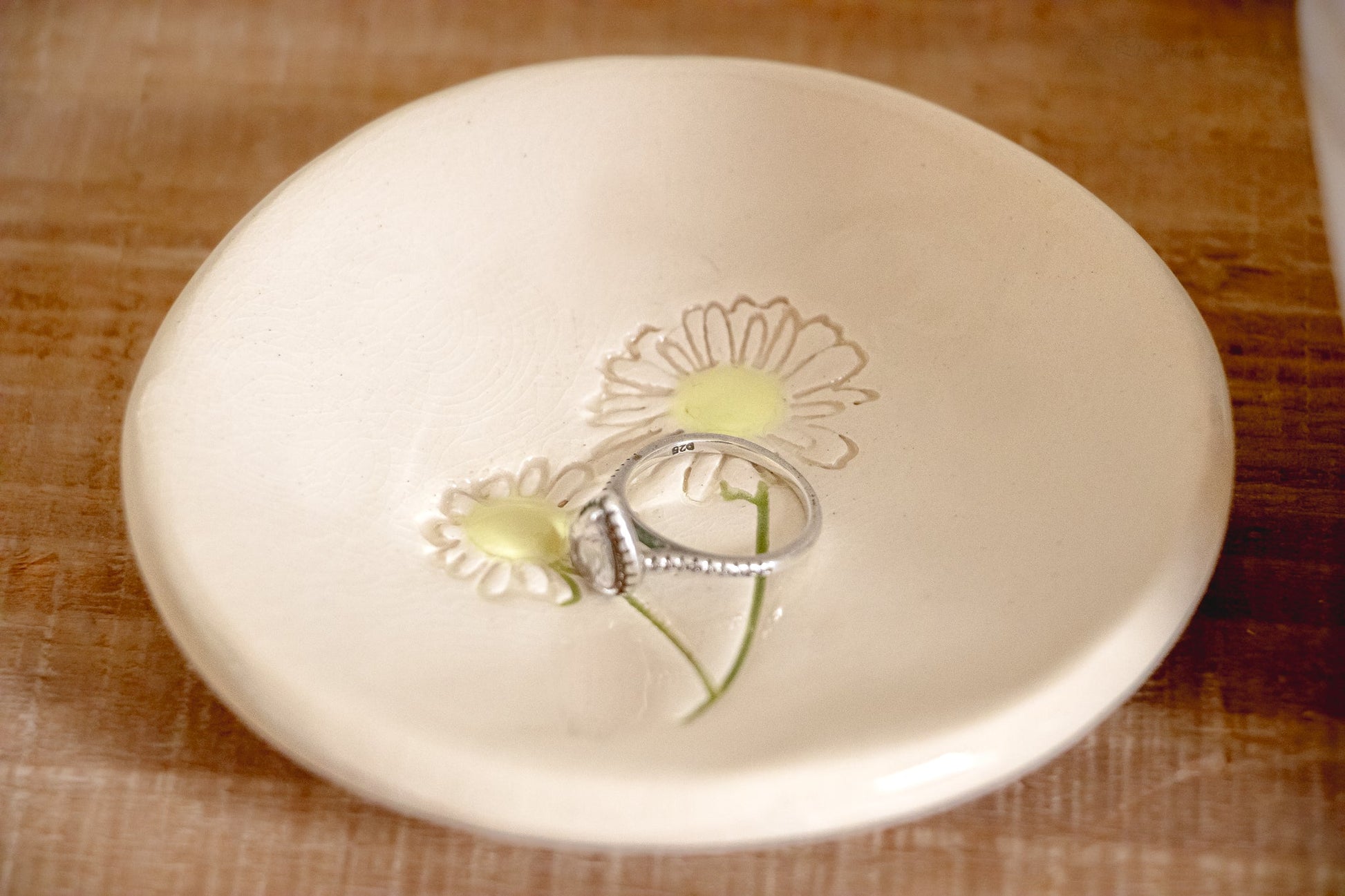 Personalized Birth Flower Trinket Dish - Korvel