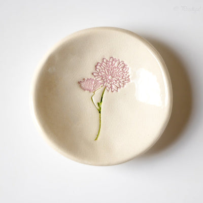 Personalized Birth Flower Trinket Dish - Korvel