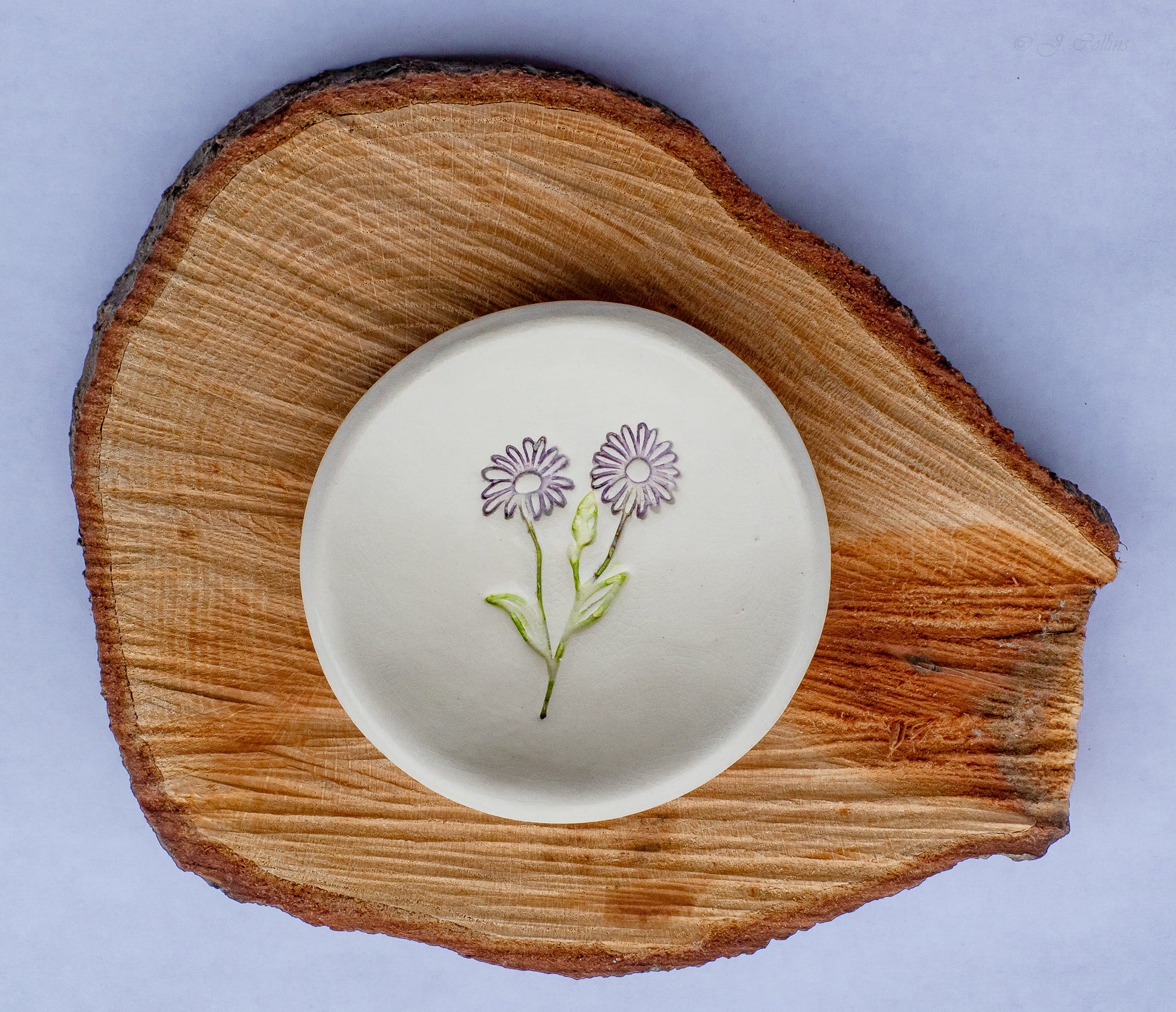 Personalized Birth Flower Trinket Dish - Korvel