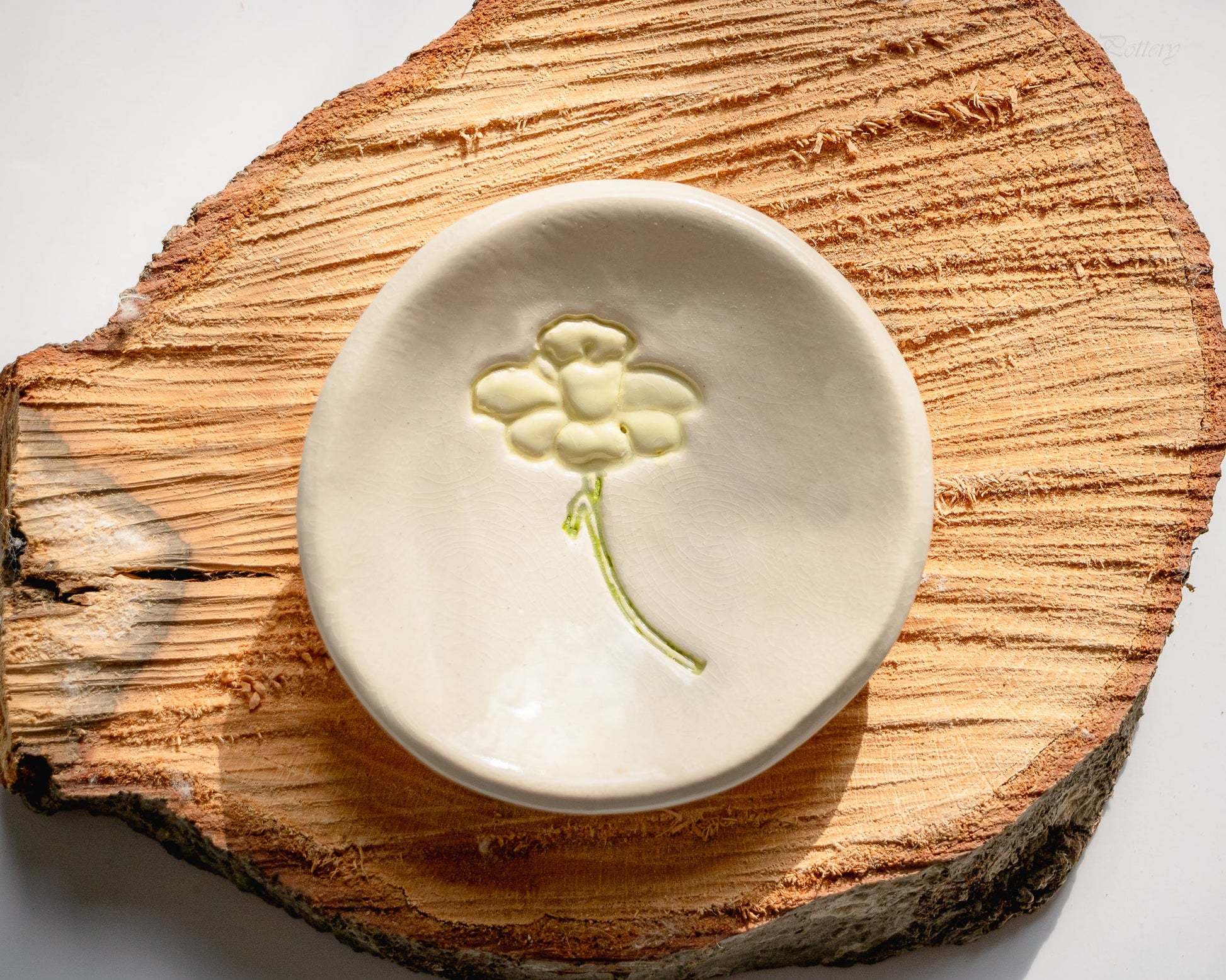Personalized Birth Flower Trinket Dish - Korvel
