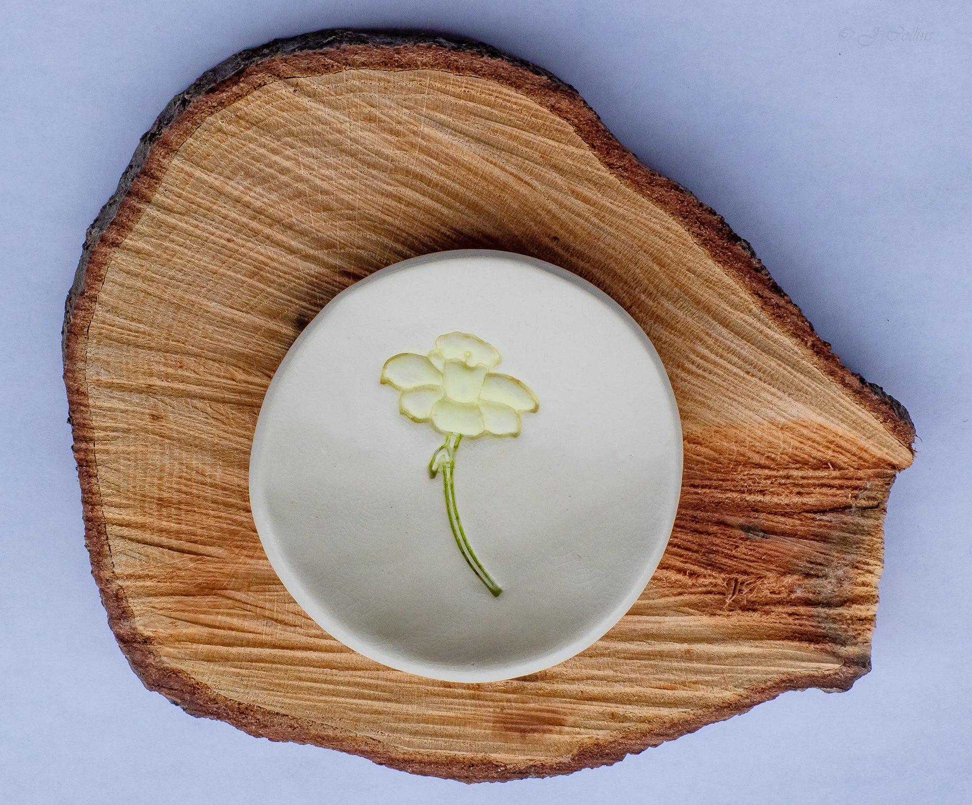 Personalized Birth Flower Trinket Dish - Korvel
