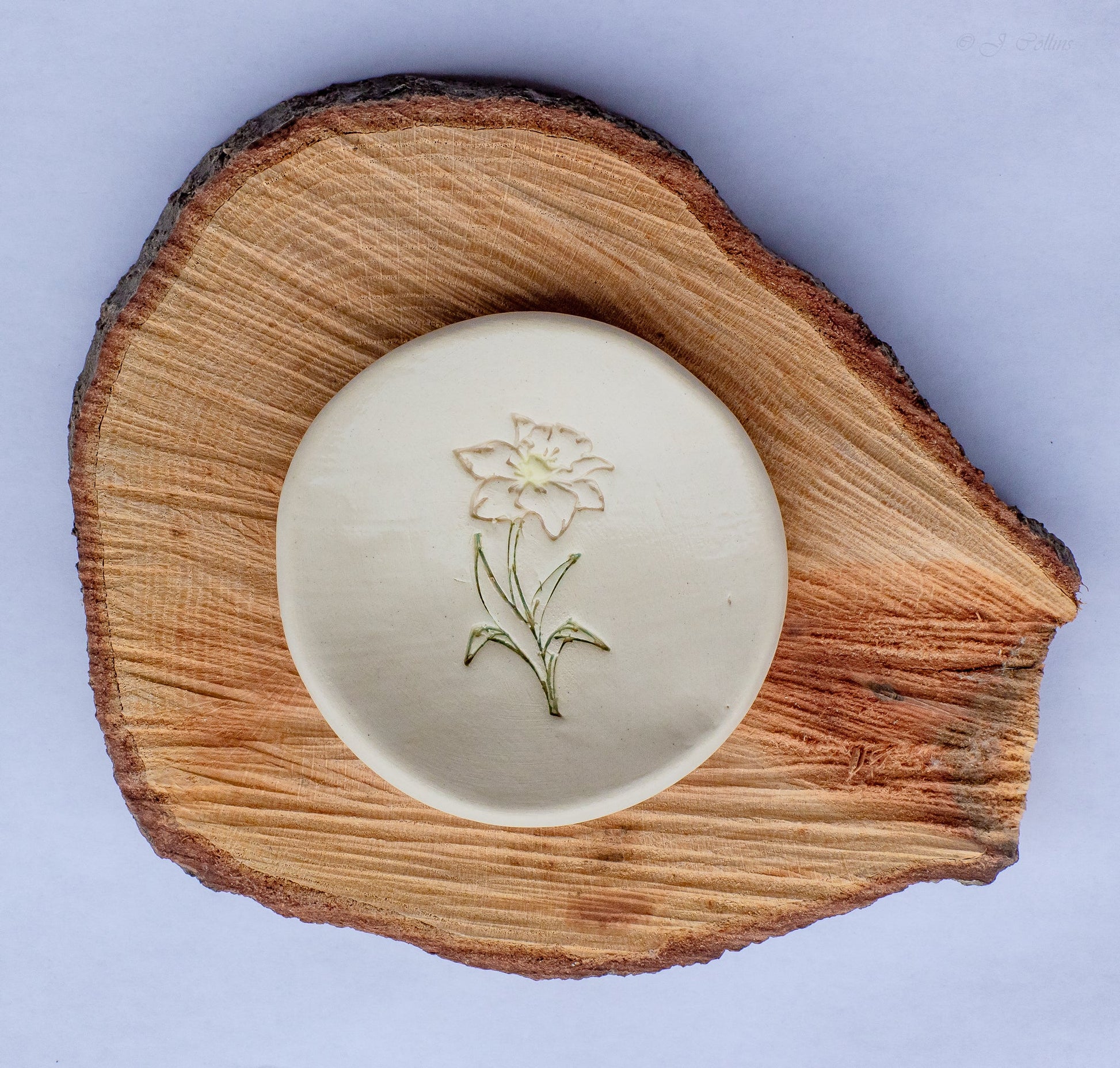 Personalized Birth Flower Trinket Dish - Korvel