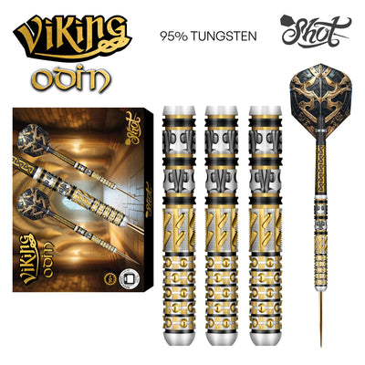 Viking Odin Premium Steel Tip Dart Set - 95% Tungsten Excellence - Korvel