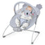 Asiento mecedor portátil para bebés con barra de juguetes desmontable - Gris