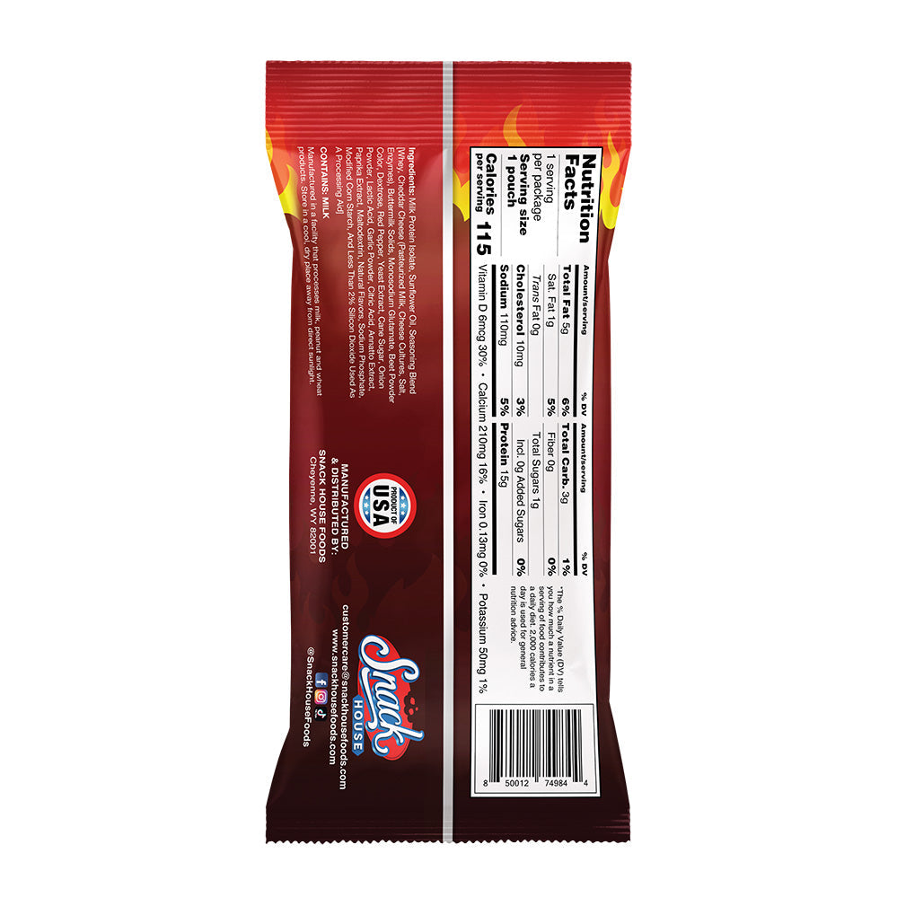 Flaming Red Hot Protein Puffs – 15 g Protein, Intense Spicy Crunch - Korvel