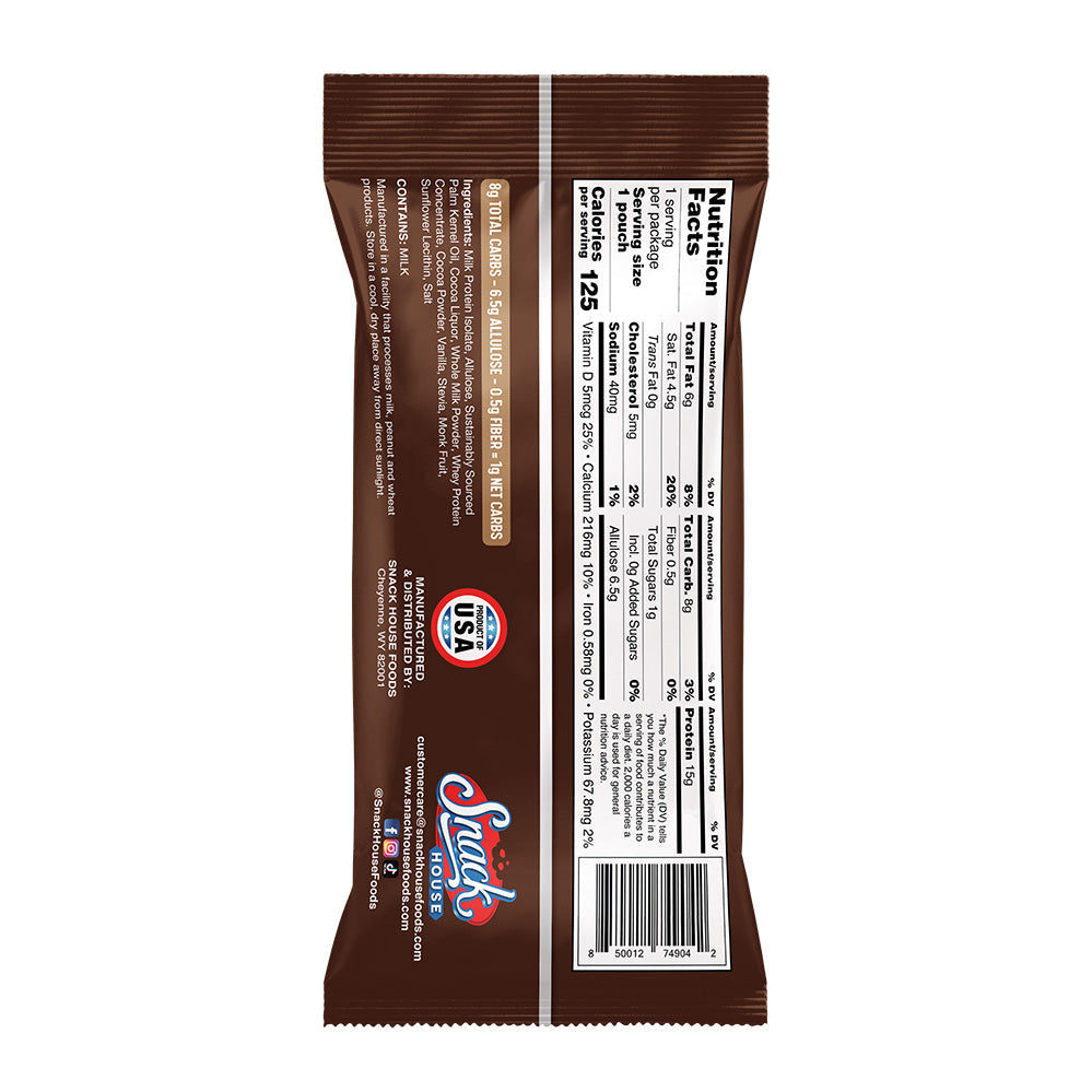 Chocolate Protein Puffs – Single Serving 8-Pack | Snack House - Korvel