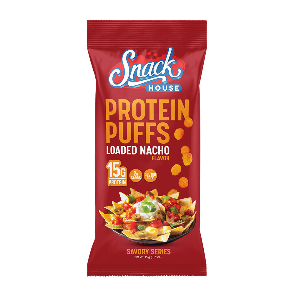 Loaded Nacho Protein Puffs – 15 g Protein, Bold Cheesy Crunch - Korvel