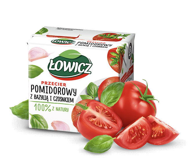 Purée de tomate Lowicz con albahaca - 500g