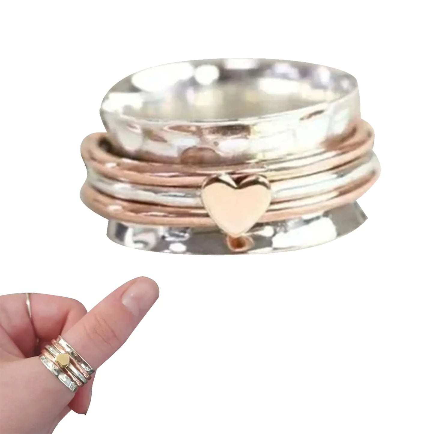 Heart Spinner Rings: Embrace Self-Love and Style