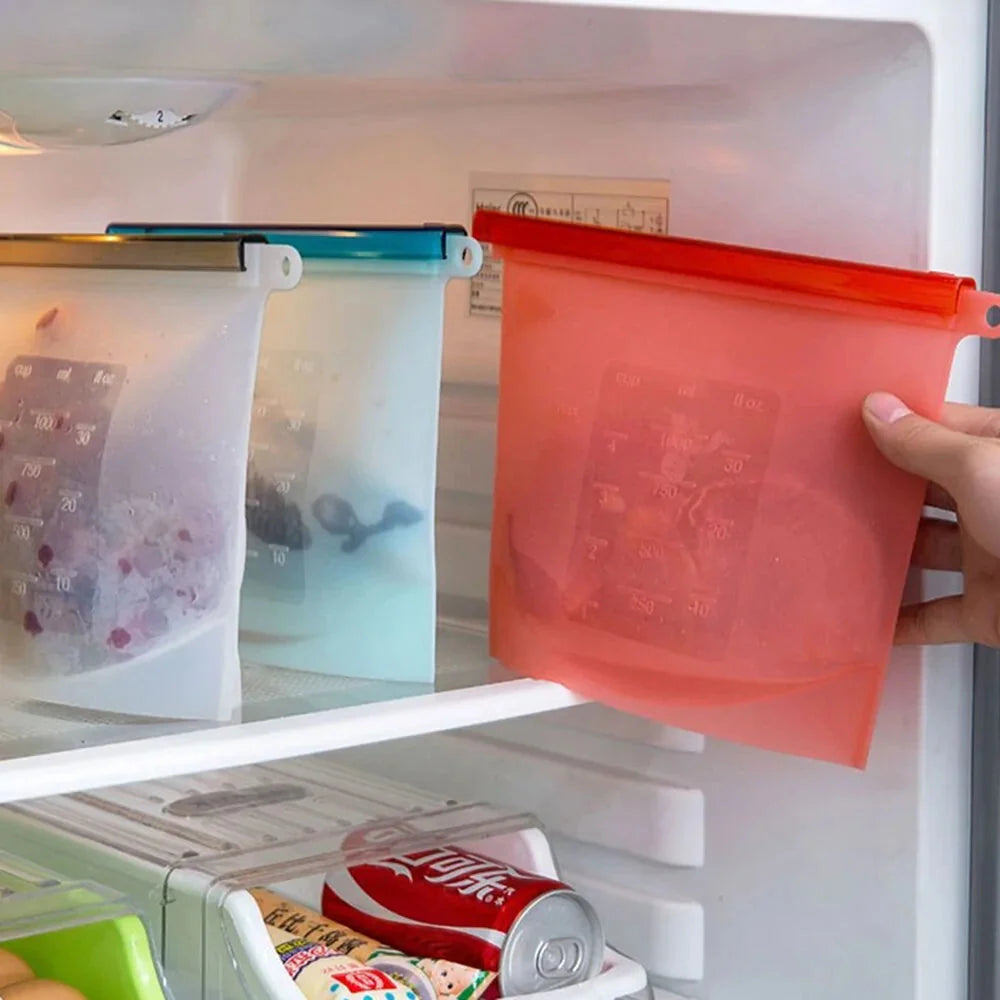 Bolsas de Almacenamiento de Alimentos de Silicona Premium