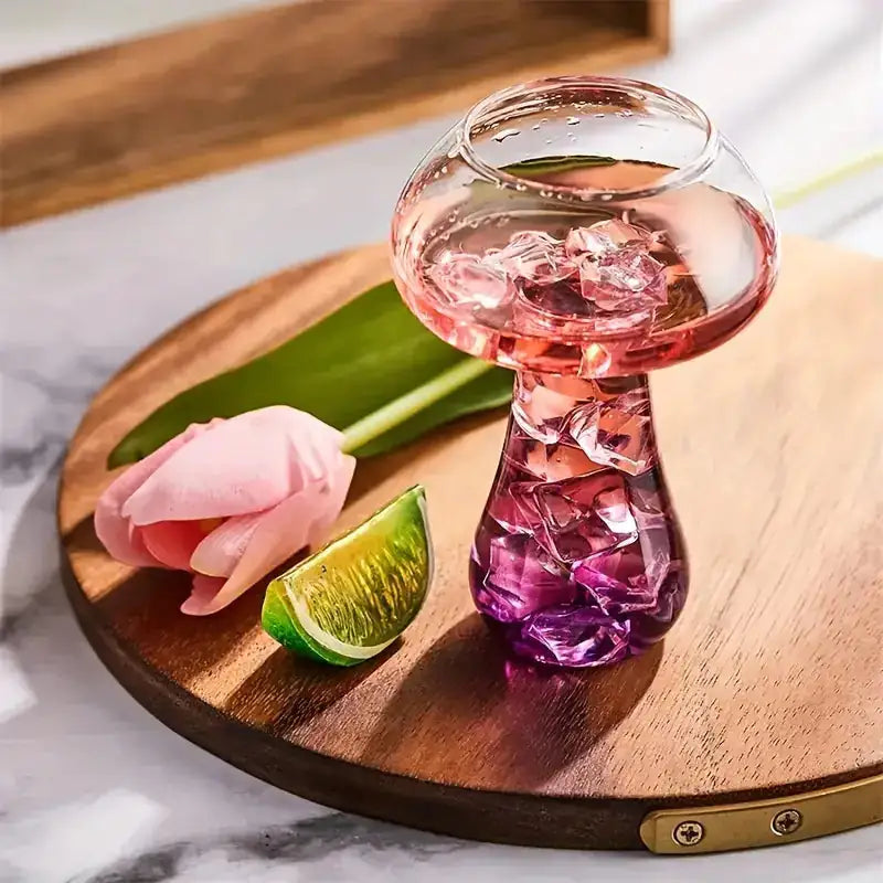 Ensemble de verres à cocktail Martini en forme de champignon
