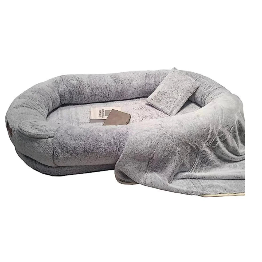 Cama Humana Sobredimensionada para Perros - Desmontable y Lavable