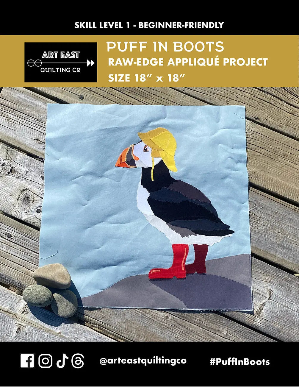 Puff In Boots - Charming Appliqué Project