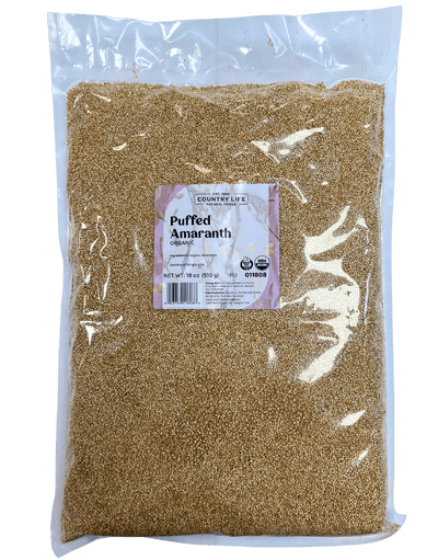 Organic Puffed Amaranth - Versatile Superfood Snack