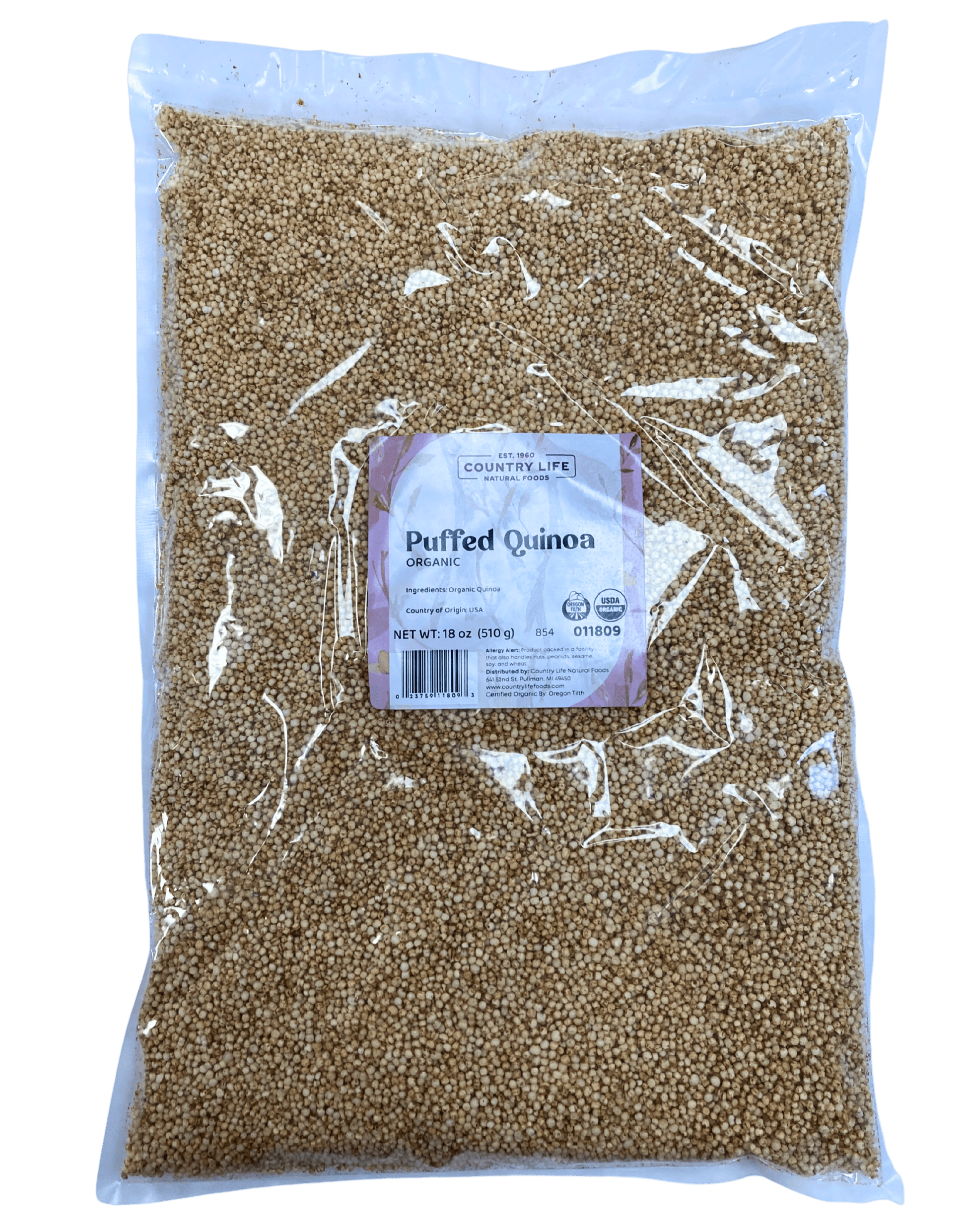 Organic Puffed Quinoa - Nutritious Breakfast Boost - Korvel