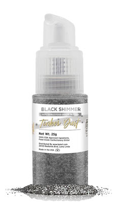 Tinker Dust Edible Glitter Spray - Black