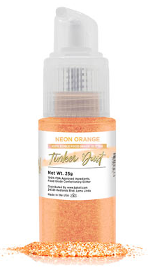 Tinker Dust Edible Glitter Spray - Neon Orange