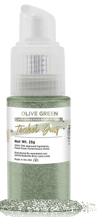 Tinker Dust Edible Glitter Spray - Olive Green