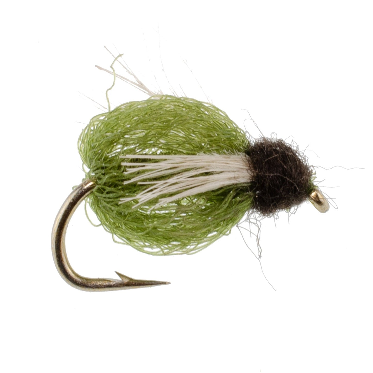 LaFontaine Olive Deep Sparkle Caddis Pupa - 1 Dozen Flies, Size 16