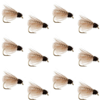 LaFontaine Tan Deep Sparkle Caddis Pupa - 1 Dozen Flies Size 18