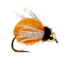 Pupa de Caddis LaFontaine Amber Deep Sparkle avec Tête en Perle - 1 Douzaine de Mouches Taille 16