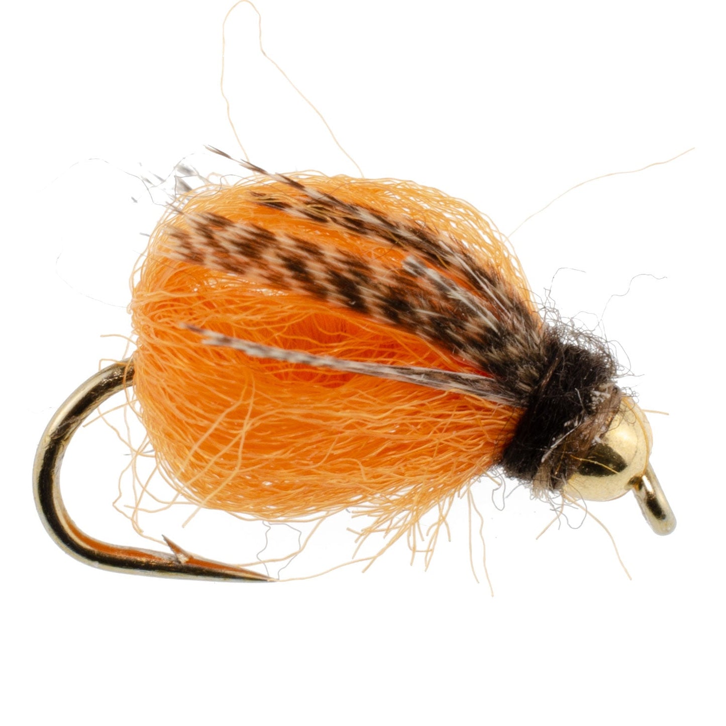 Pupa de Caddis d'Octobre LaFontaine Deep Sparkle avec Tête en Perle - Taille 10 (6 Mouches)