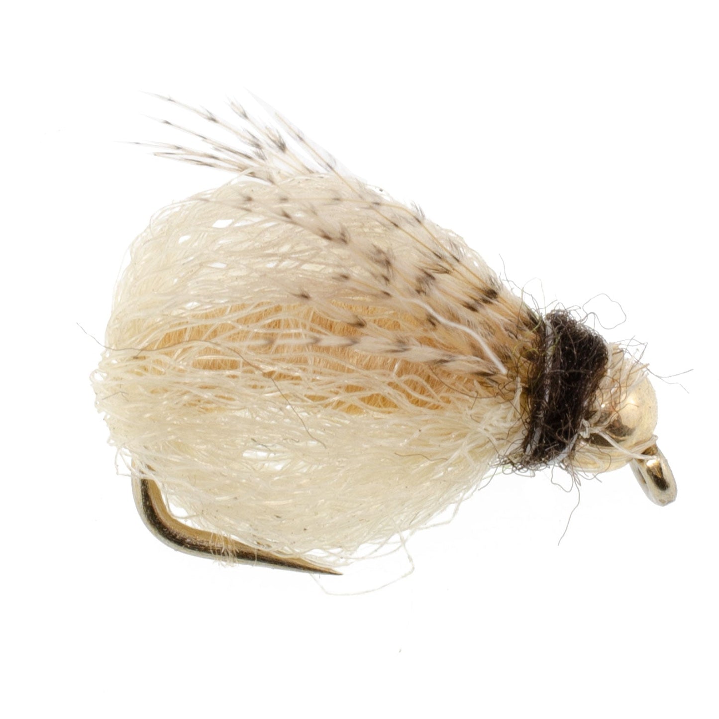 Bead Head LaFontaine Tan Deep Sparkle Caddis Pupa - Size 12 (6 Flies)
