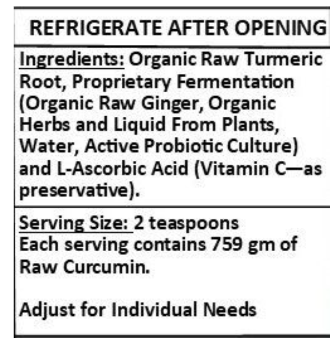 Purée de Curcuma Probiotique Georgia Gold