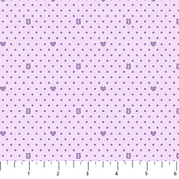 Purple Coral Dot Blender Cotton Fabric - 44"/45" Per Yard