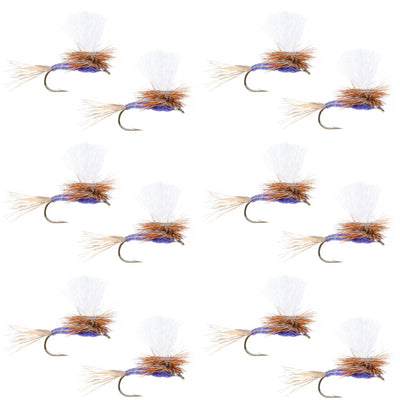 Parachute Purple Haze Dry Fly - 12 Flies Size 18 - Korvel