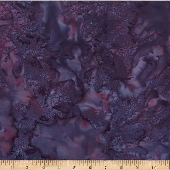 Tissu Batik Vagues Aquarelle Merlot Violet - 108" de Large