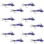 Premium Double Bead Purple Psycho Prince Nymph Flies - 12 Pack Size 8 - Korvel