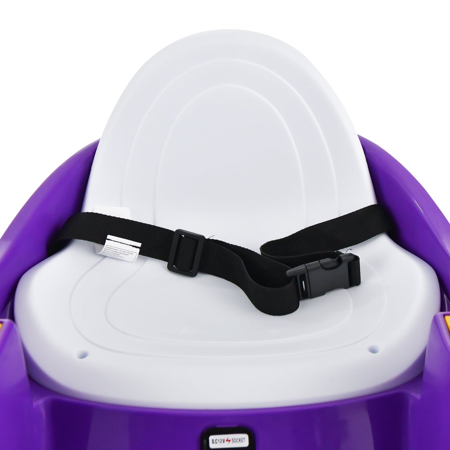 Coche de Choque Eléctrico para Niños de 12V con Luces Intermitentes - Púrpura