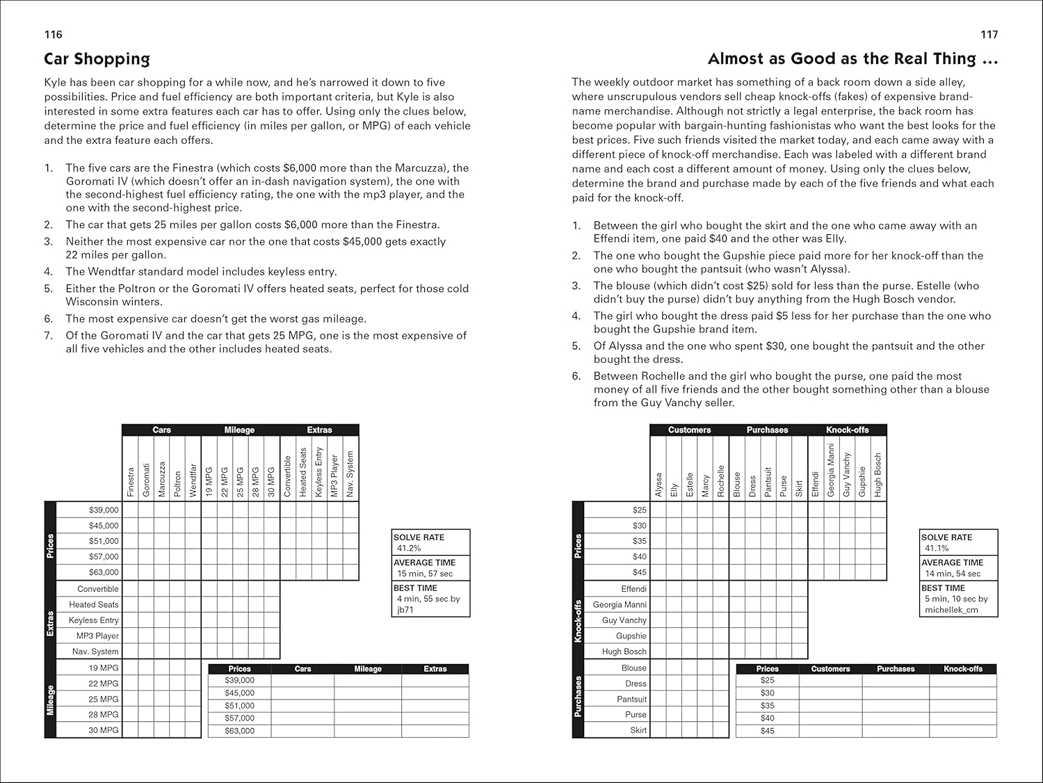 Puzzle Baron's Logic Puzzles (Spiral Bound) - Korvel
