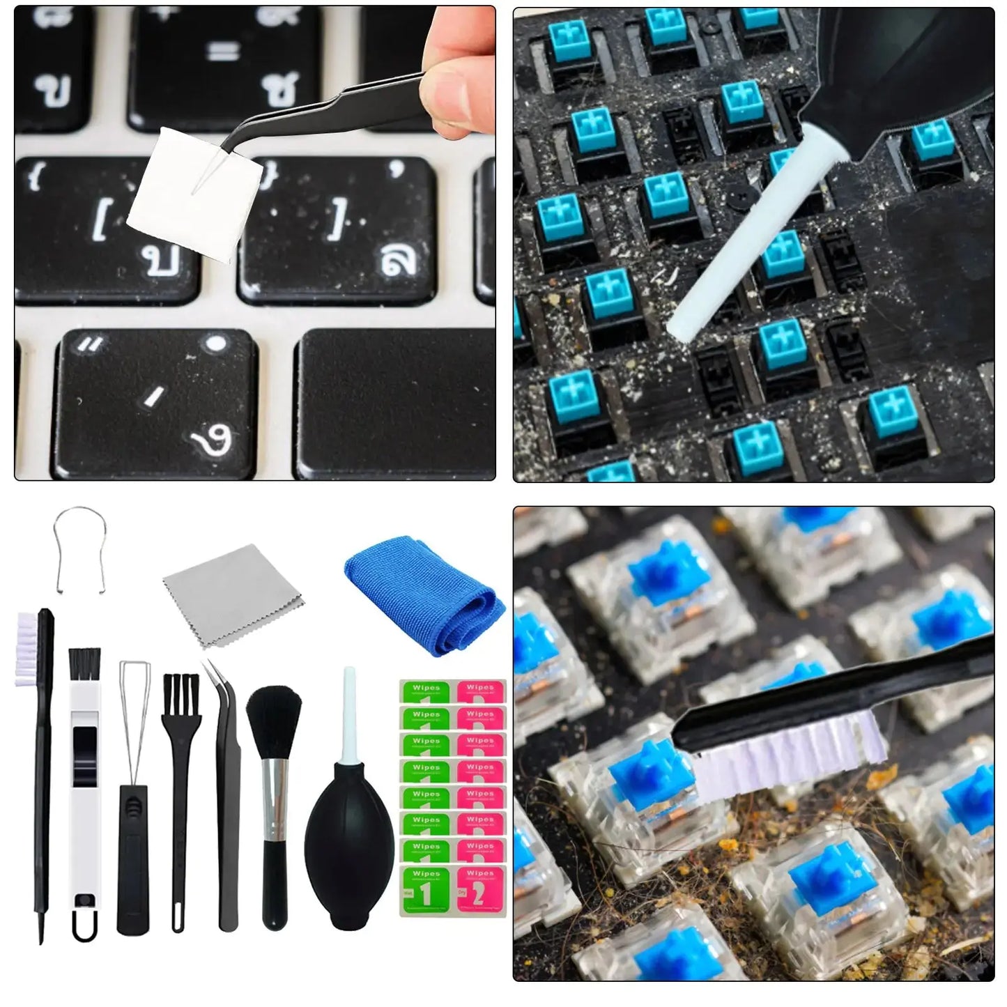 Kit de nettoyage de clavier premium - 11 en 1 essentiels