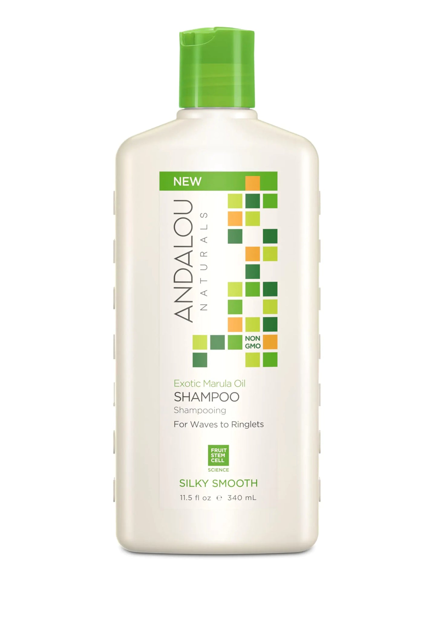 Shampoing Silky Smooth à l'Huile de Marula Exotique Andalou Naturals 11,5 Oz