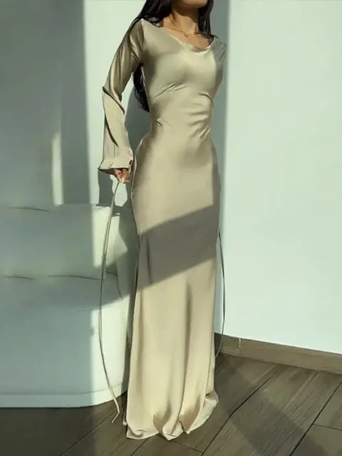 Vestido de Noche de Satén Elegante