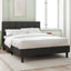 Lit plateforme rembourré couture carrée - King