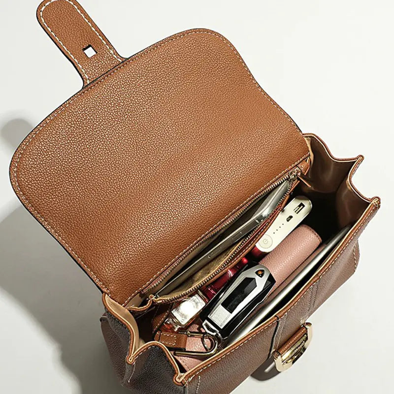 Togo Cowhide Women's Crossbody Handbag