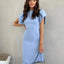 Vestido Sheath Elegante de Cintura Alta para Mujeres