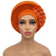 Elegant Floral Auto Gele Headwrap - 2024 African Turban