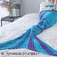 Striped Mermaid Blanket for Cozy Living Spaces