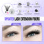 Kit de Extensión de Pestañas DIY Pawotence - 280pcs Clusters Individuales