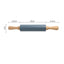 Thick Non-Slip Rolling Pin with Large Non-Stick Mat
